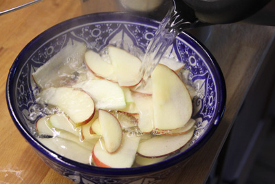 Äpfel blanchieren